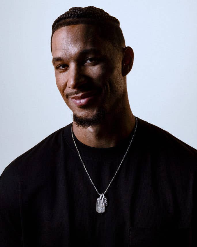 Josh Hart Wearing Jewelry From The Chevron Collection