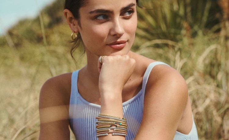 Taylor Hill wearing Cablespira bracelets.