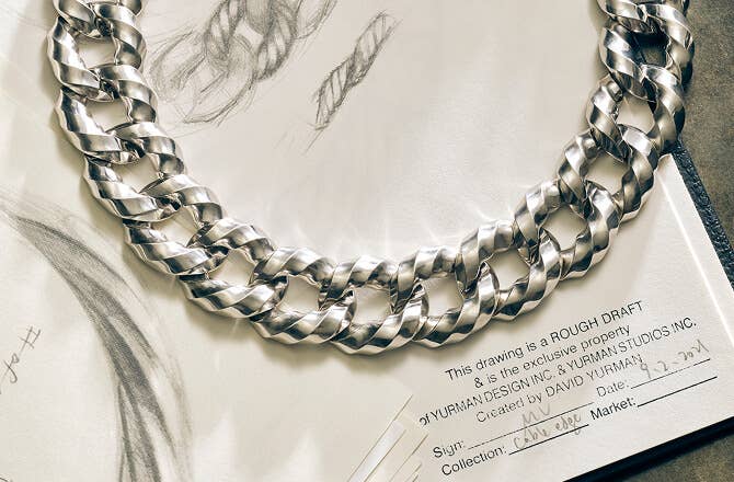 David Yurman Design Sketch of The Chain Necklace