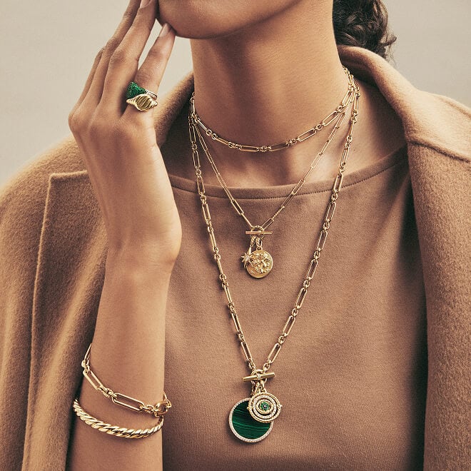 David Yurman necklaces for women.