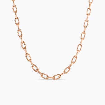 DY Madison® Chain Necklace in 18K Rose Gold, 3mm