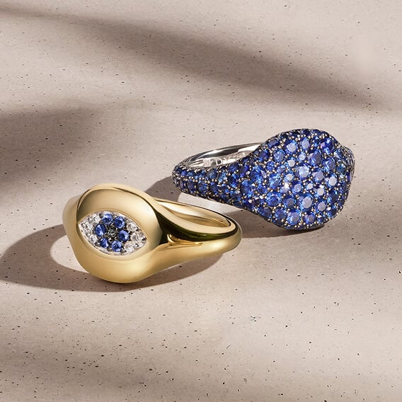 Two David Yurman rings.