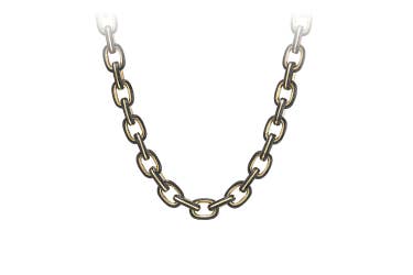 Shop Forged Carbon chain necklace with yellow gold.