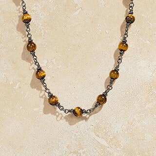 One silver and one gold necklace classic style for Mother's Day.