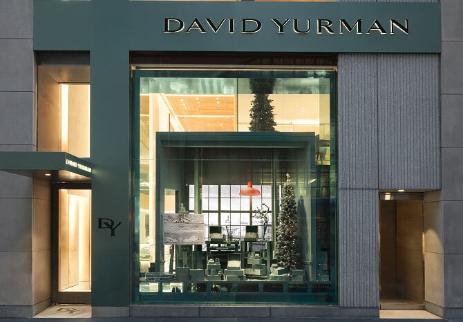 Exterior of David Yurman's flagship store.