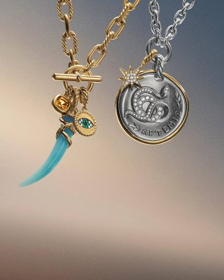 David Yurman amulet necklaces.
