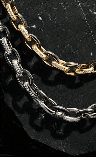 Two David Yurman chains for men.