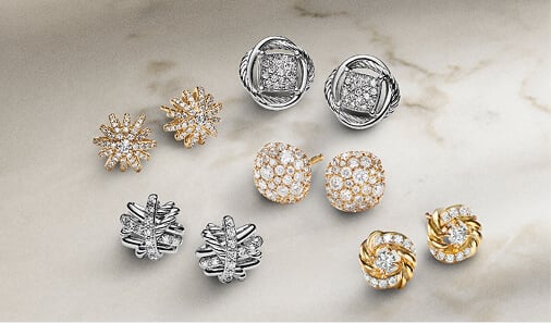 David Yurman timeless earrings.