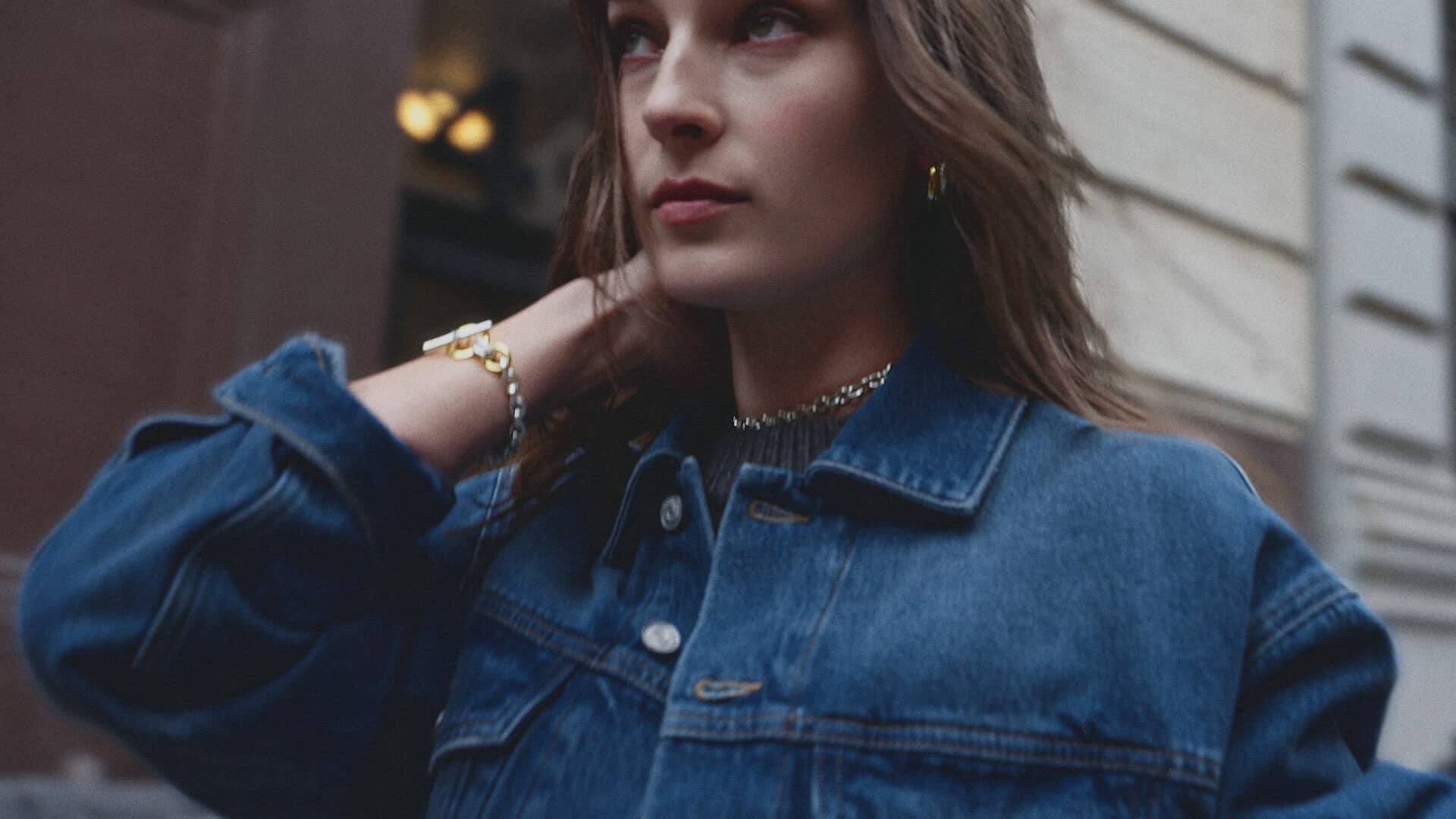 Model wearing David Yurman's Crossover collection.