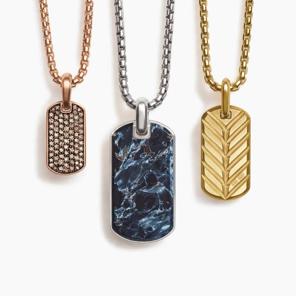 Shop David Yurman pendants for men.