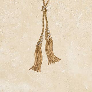 One silver and one gold necklace classic style for Mother's Day.