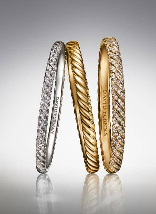 Sculpted Cable bracelets
