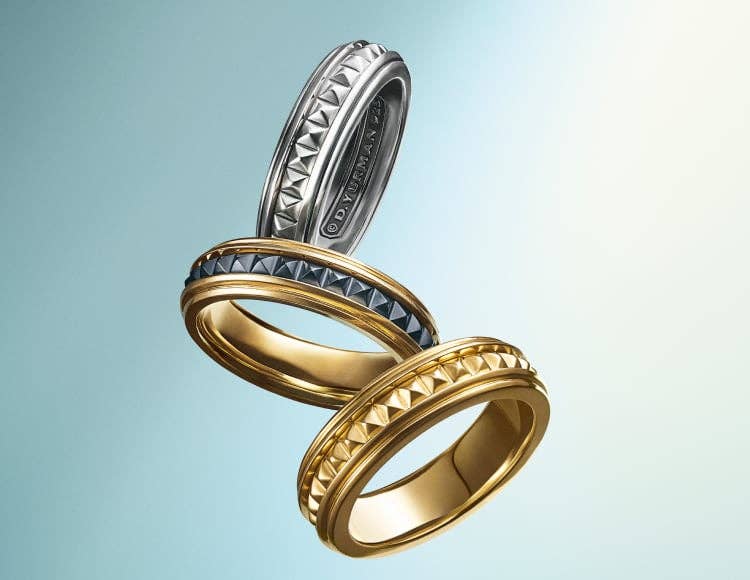 Shop David Yurman's Pyramid collection for men.
