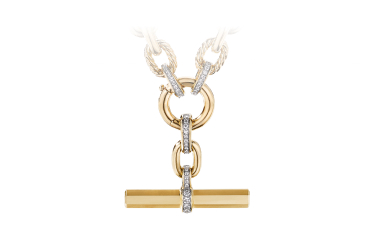 Shop Lexington necklace in 18K yellow gold with diamonds.