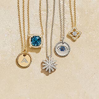 One silver and one gold necklace classic style for Mother's Day.