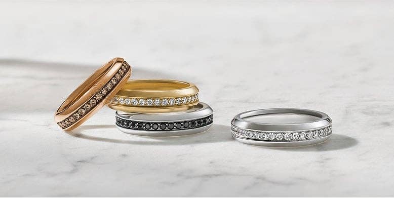 David Yurman wedding bands.
