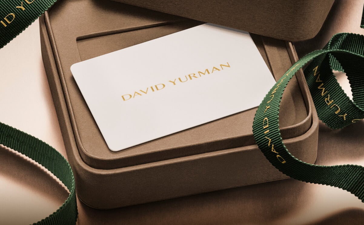 David Yurman gift cards.