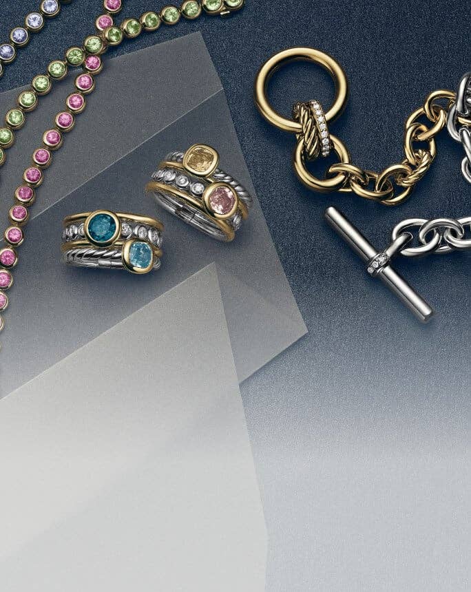 David Yurman Mercer necklaces, bracelets and rings