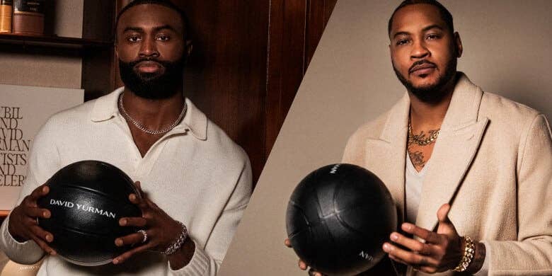 Carmelo Anthony and Jaylen Brown.
