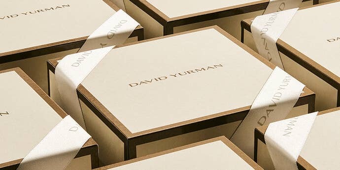 David Yurman gift packaging.