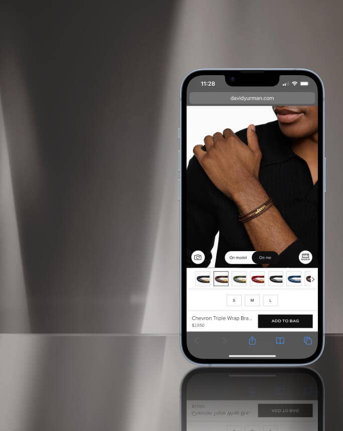 David Yurman virtual try on.