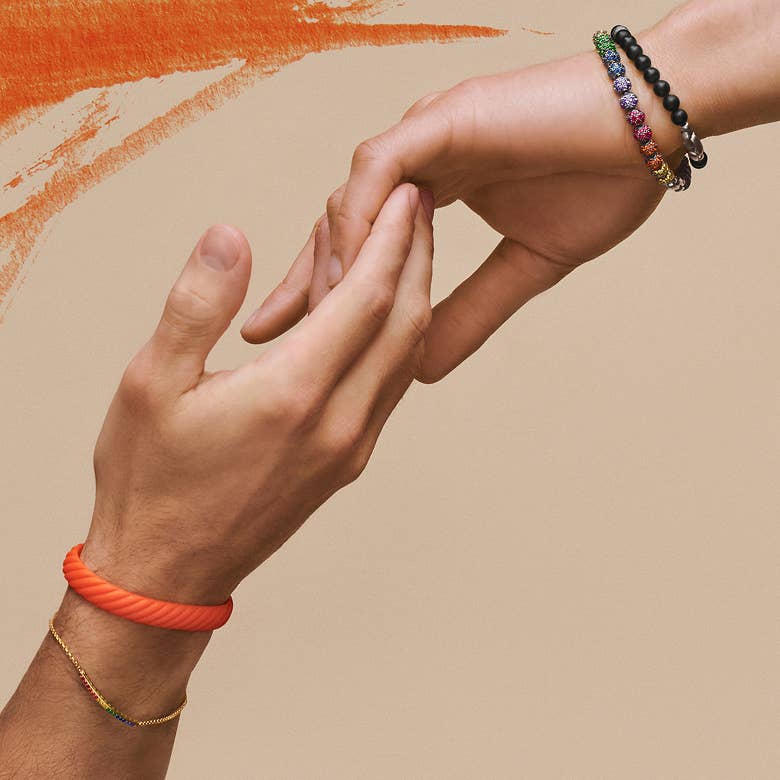 A David Yurman bracelet in support of the Trevor Project.