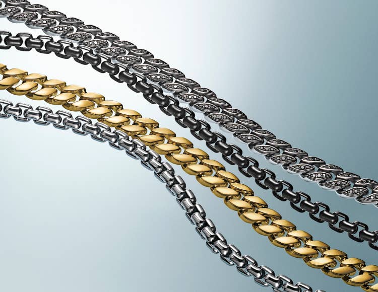 Shop David Yurman's chain collection for men.