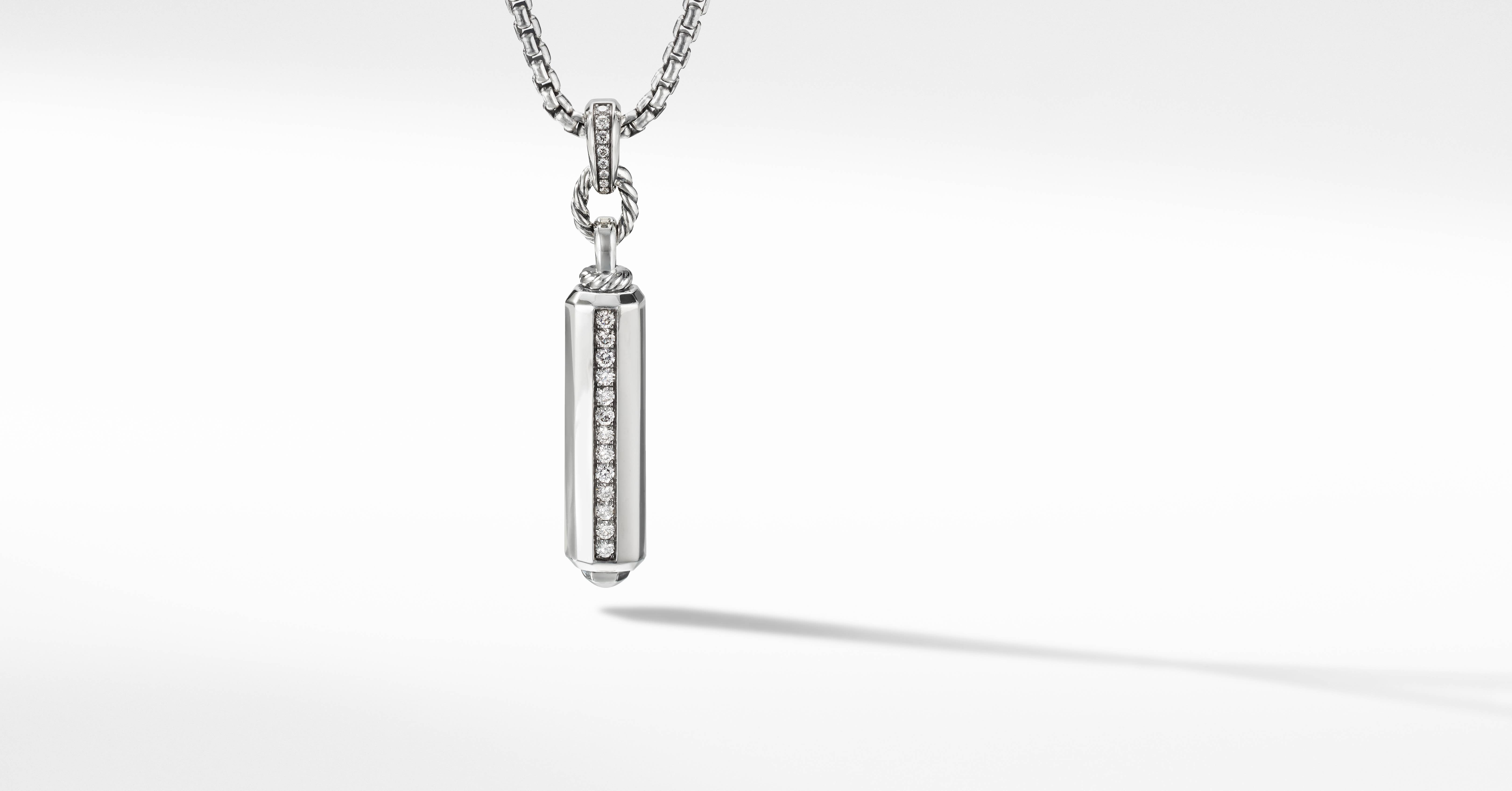 Lexington Barrel Pendant with Pavé 