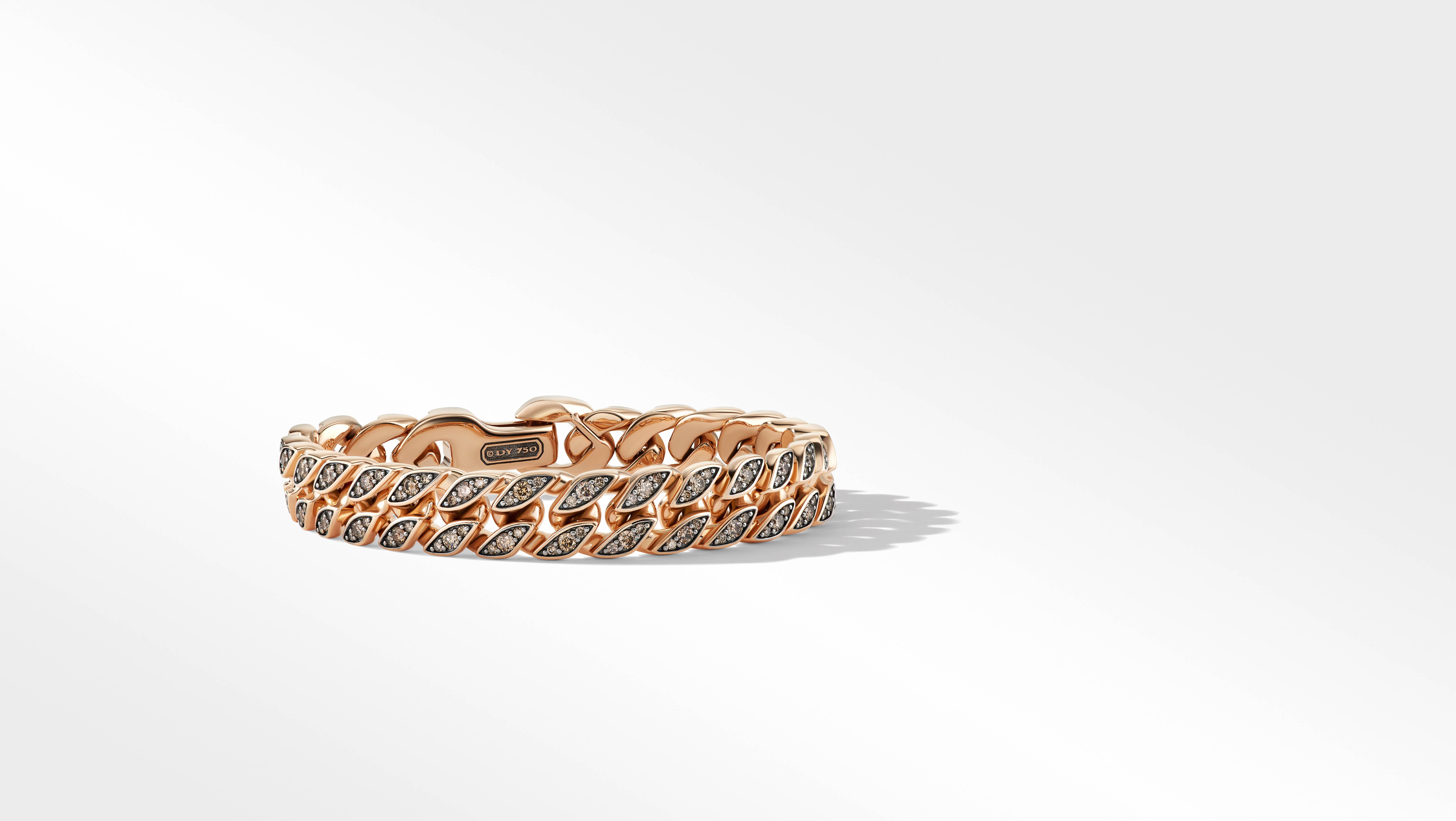 Curb Chain Bracelet in 18K Rose Gold 