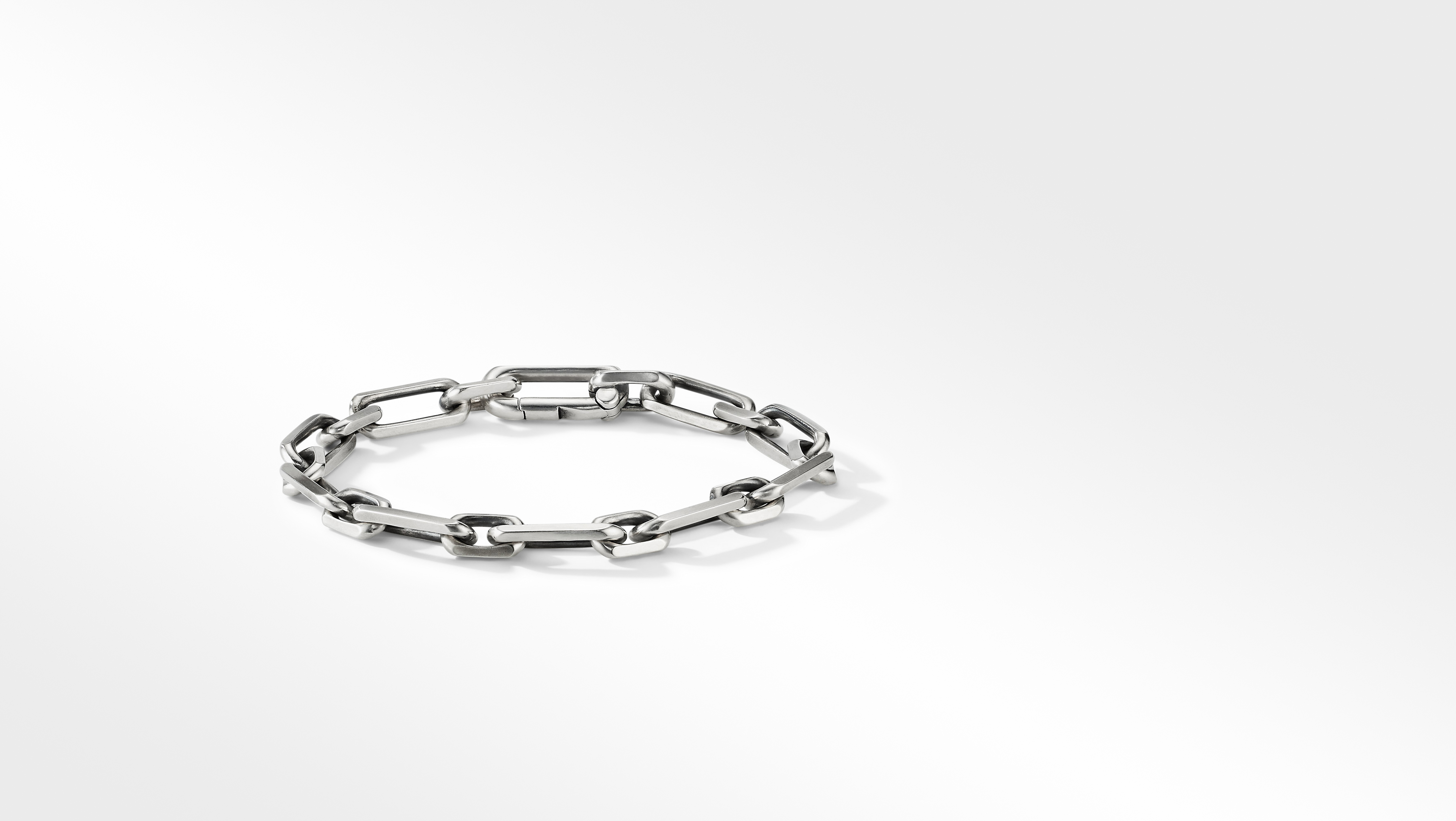 Elongated Open Link Chain Bracelet in Sterling Silver David Yurman